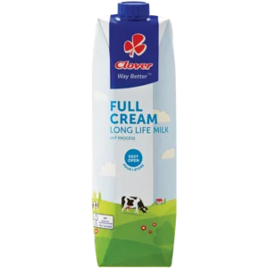 Clover UHT Long Life Full Cream Milk Carton 1L Clover UHT Long Life Full Cream Milk Carton 1L