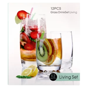 Glass Drink Set 12 Piece