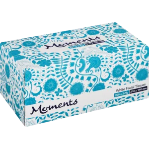 Moments 2 Ply Facial Tissues 200 Pack Moments 2 Ply Facial Tissues 200 Pack