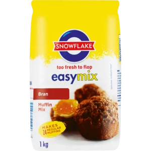 Snowflake Easy Mix Bran Muffin Mix 1kg Snowflake Easy Mix Bran Muffin Mix 1kg