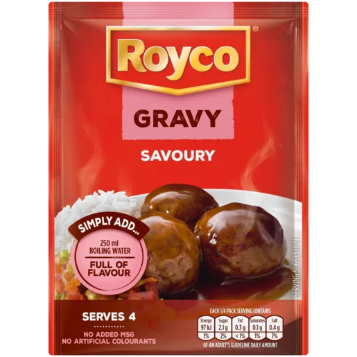 Royco Savoury Flavoured Instant Gravy Pack 32g Royco Savoury Flavoured Instant Gravy Pack 32g