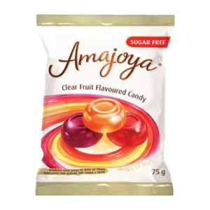 Amajoya Sugar Free Fruit Flavoured Sweets 75g Amajoya Sugar Free Fruit Flavoured Sweets 75g