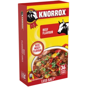 Knorrox Beef Flavoured Stock Cubes 36x2.5g Knorrox Beef Flavoured Stock Cubes 36x2.5g
