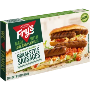 Fry's Plant-Based Braai-Style Sausages 380g Fry's Plant-Based Braai-Style Sausages 380g
