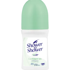 Shower To Shower Confident Me Anti-Perspirant Roll On 50ml Shower To Shower Confident Me Anti-Perspirant Roll On 50ml