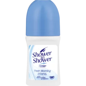 Shower To Shower Fresh Morning Ladies Anti-Perspirant Roll-On 50ml Shower To Shower Fresh Morning Ladies Anti-Perspirant Roll-On 50ml