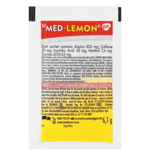 Med-Lemon Regular Flu Remedy 6.1g