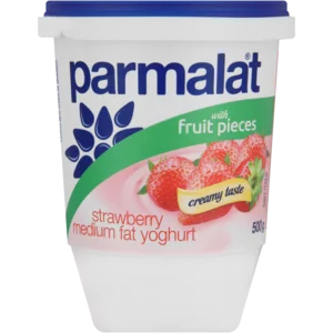 Parmalat Medium Fat Strawberry Fruit Yoghurt 500g Parmalat Medium Fat Strawberry Fruit Yoghurt 500g