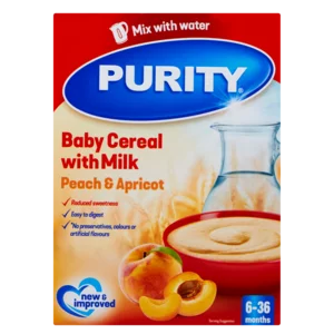 Purity Peach & Apricot Flavoured Baby Cereal With Milk 200g