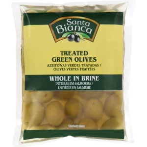 Santa Bianca Whole Green Olives 195g