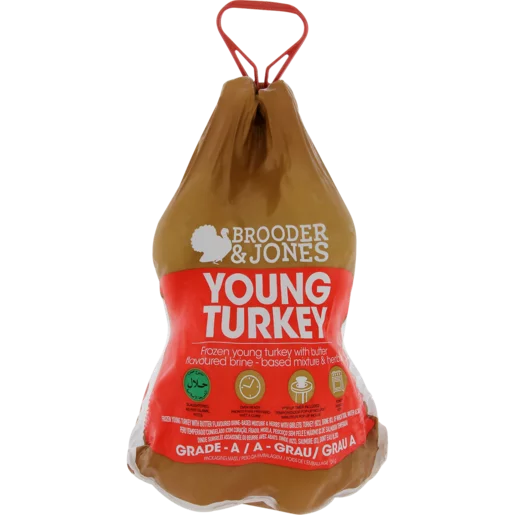 Brooden & Jones Medium Frozen Turkey Per kg Brooden & Jones Medium Frozen Turkey Per kg