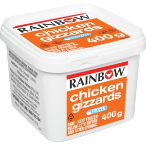 Rainbow Frozen Chicken Gizzards 400g Rainbow Frozen Chicken Gizzards 400g