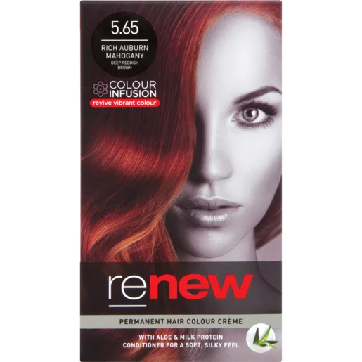 Renew Rich Auburn Mahogany Deep Reddish Brown 5.65 Permanent Hair Colour Créme 50ml Renew Rich Auburn Mahogany Deep Reddish Brown 5.65 Permanent Hair Colour Créme 50ml