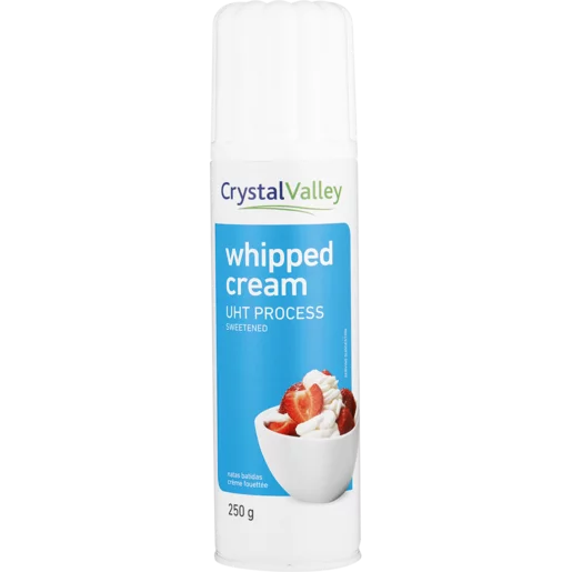 Crystal Valley UHT Whipped Dairy Cream 250g Crystal Valley UHT Whipped Dairy Cream 250g