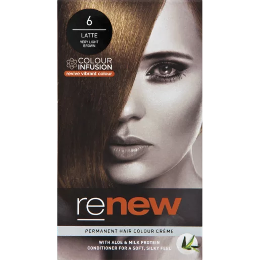 Renew Latte Very Light Brown 6 Permanent Hair Colour Créme 50ml Renew Latte Very Light Brown 6 Permanent Hair Colour Créme 50ml