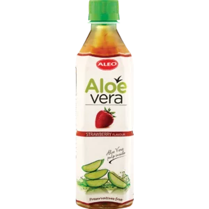 Aleo Aloe & Strawberry Flavoured Water 500ml