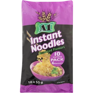 A1 Assorted Instant Noodles 10x55g A1 Assorted Instant Noodles 10x55g