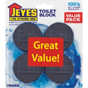 Jeyes Fluid Toilet Block Value Pack 4x45g Jeyes Fluid Toilet Block Value Pack 4x45g