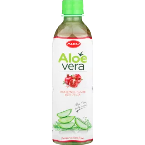 Aleo Aloe Vera & Pomegranate Flavoured Water 500ml
