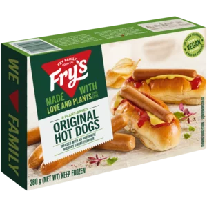 Fry's Plant-Based Original Hot Dogs 360g Fry's Plant-Based Original Hot Dogs 360g