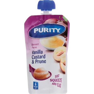 Purity Vanilla Custard & Prune Dessert Puree 110ml