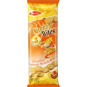 Tasty Treats Cheddar Flavoured Cheezy Bites 180g