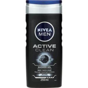 Nivea Men Active Clean With Active Charcoal Shower Gel Bottle 250ml