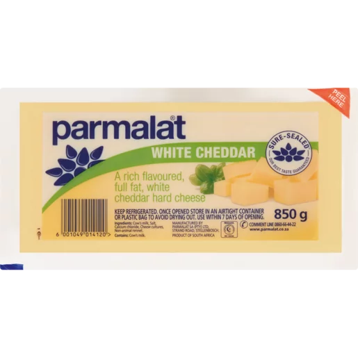Parmalat White Cheddar Cheese 850g Parmalat White Cheddar Cheese 850g