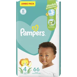 Pampers Active Baby-Dry Size 4 Maxi Nappies 66 Pack