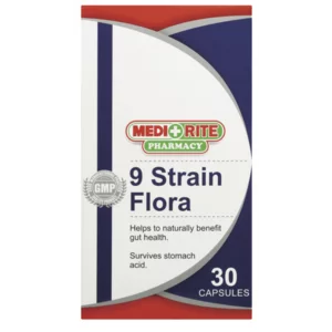 Medirite Pharmacy 9 Strain Flora Blend Probiotic Capsules 30 Pack Medirite Pharmacy 9 Strain Flora Blend Probiotic Capsules 30 Pack
