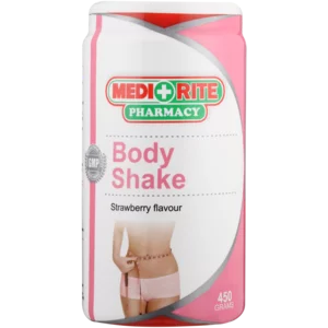 Medirite Pharmacy Strawberry Flavoured Body Shake Powder 450g Medirite Pharmacy Strawberry Flavoured Body Shake Powder 450g