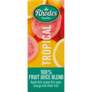 Rhodes 100% Tropical Fruit Juice Blend 200ml Rhodes 100% Tropical Fruit Juice Blend 200ml