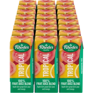 Rhodes Tropical 100% Fruit Juice Blend Cartons 24x200ml
