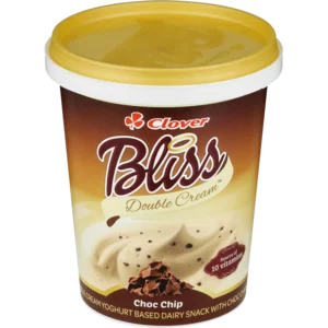 Clover Bliss Double Cream Choc Chip Yoghurt Based Dairy Snack 500g