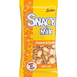 Soleo Cracker & Pretzel Snack Mix 500g Soleo Cracker & Pretzel Snack Mix 500g