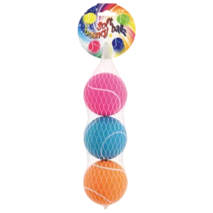 Soft Bouncy Tennis Balls 3 Pack