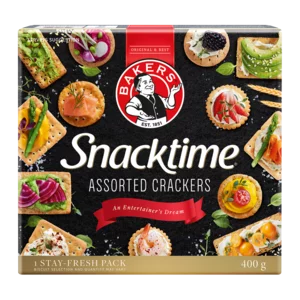 Bakers Snacktime Assorted Crackers 400g