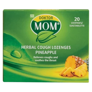 Doktor Mom Pineapple Flavoured Herbal Cough Lozenges 20 Pack