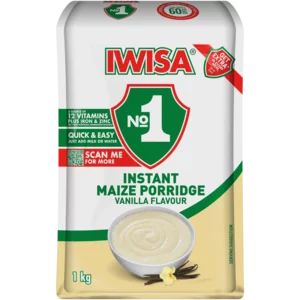Iwisa Vanilla Flavoured Instant Breakfast Porridge 1kg Iwisa Vanilla Flavoured Instant Breakfast Porridge 1kg