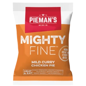 Pieman's Mighty Fine Mild Curry Chicken Pie 160g Pieman's Mighty Fine Mild Curry Chicken Pie 160g