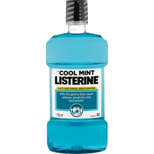 Listerine Cool Mint Anti-Bacterial Mouthwash 750ml Listerine Cool Mint Anti-Bacterial Mouthwash 750ml