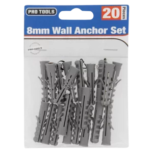 Pro Tools Wall Anchor 8mm 20 Pack