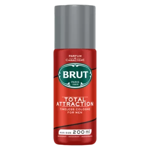 Brut Total Attraction Mens Body Spray Deodorant 200ml Brut Total Attraction Mens Body Spray Deodorant 200ml