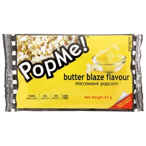 Pop Me Butter Blaze Microwave Popcorn 85g Pop Me Butter Blaze Microwave Popcorn 85g