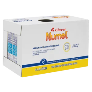 Clover Numel Medium Fat Dairy Liquid Blend 6x1L Clover Numel Medium Fat Dairy Liquid Blend 6x1L