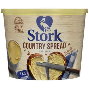 Stork Country Spread 40% Fat Spread Tub 1kg Stork Country Spread 40% Fat Spread Tub 1kg