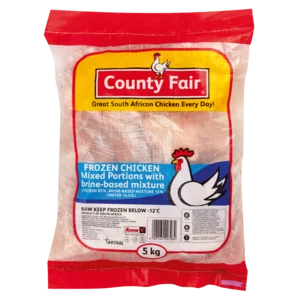 County Fair Frozen Chicken Mixed Portions With Brine Based Mixture 5kg County Fair Frozen Chicken Mixed Portions With Brine Based Mixture 5kg