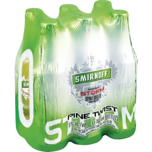 Smirnoff Spirit Cooler Pine Twist Bottles 6x300ml Smirnoff Spirit Cooler Pine Twist Bottles 6x300ml