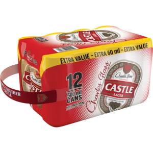 Castle Lager Beer Cans 12x500ml