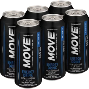 Move Original Energy Drink Cans 6x500ml Move Original Energy Drink Cans 6x500ml